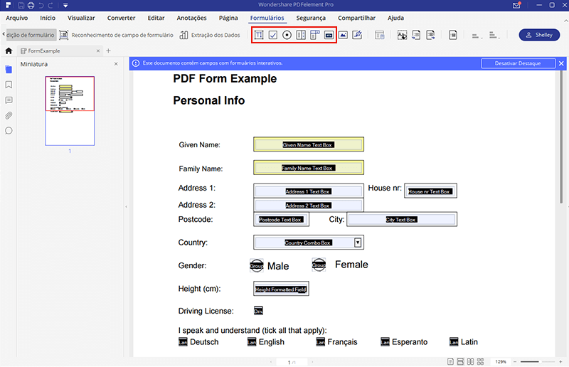 criar formulário pdf no windows 10