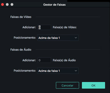 Filmora 9 Mac Track Manager