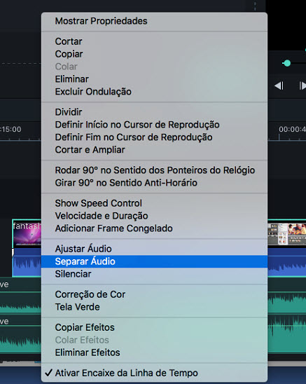 Filmora 9 for Mac Detach Audio
