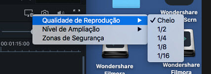 Filmora 9 para Mac Qualidade da Reprodução