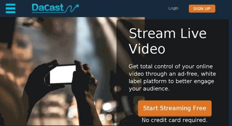 plataforma de live - Dacast