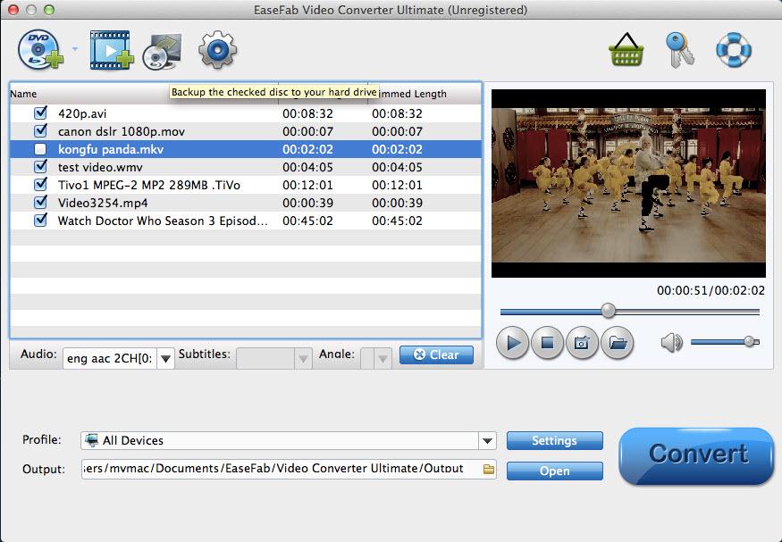 EaseFab Video Converter for Mac