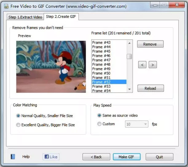 converter mp4 para gif usando free video to gif converter