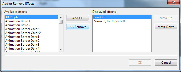  choose the 'effect' option and remove it 