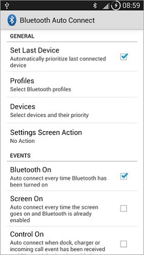Gerenciador Bluetooth Android