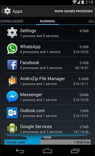 gerenciador startup android