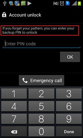what is backup pin