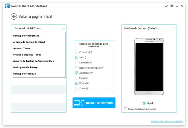 iphone transferir