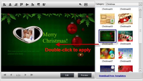 create Christmas video
