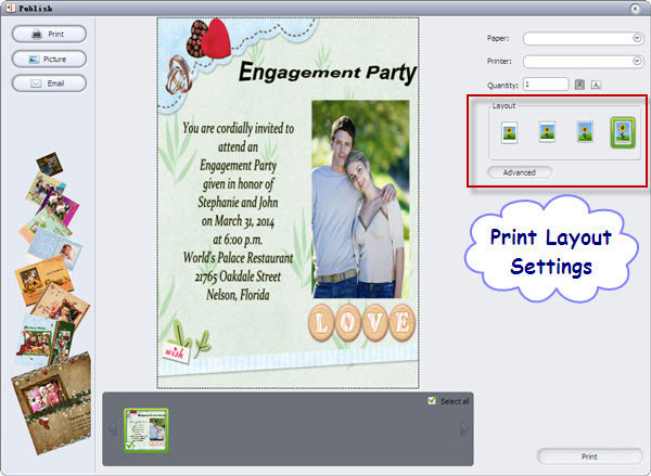 photo engagement party invitations