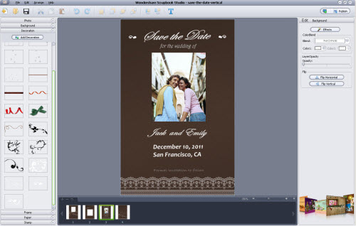 save the date card design
